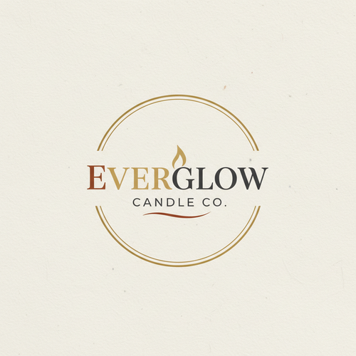 An ad for everglow candle co. A homey ad that shows small candles in mason jars